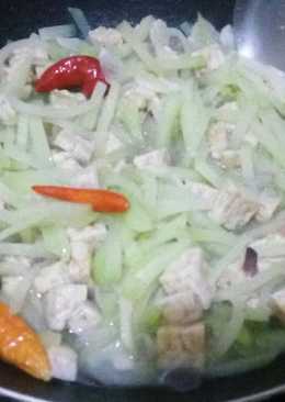 Tumis labu siam ft tempe