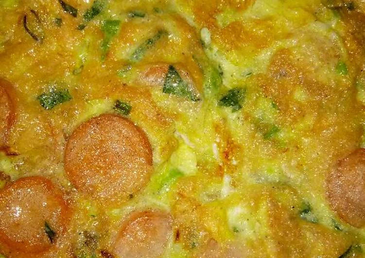 resep makanan Omlet sosis