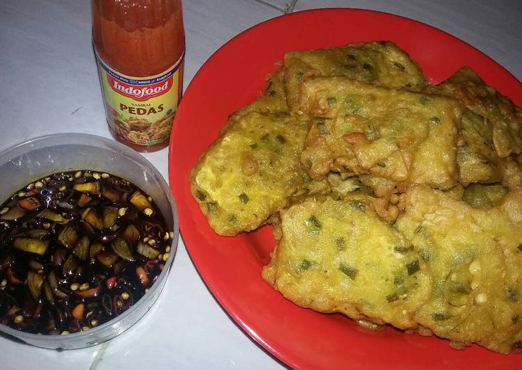 resep Tempe mendoan cocol sambal kecap