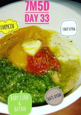 Mpasi pumpkin baby corn