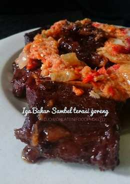 Iga Bakar Sambel terasi goreng