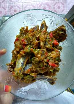 Ikan asin sambal cabe ijo gunung