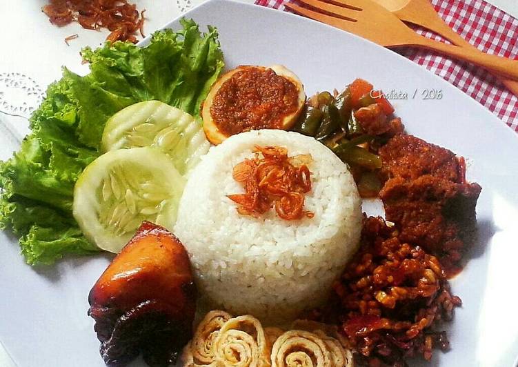 resep Nasi uduk Ricecooker / simpel dan enak