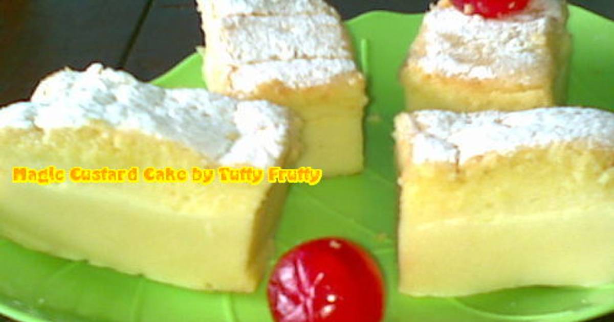 Resep Magic Custard Cake