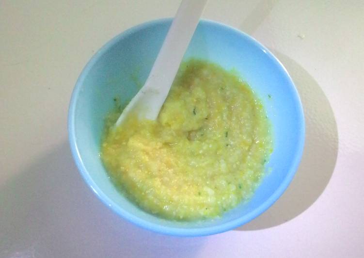 gambar untuk cara membuat Bubur tim jagung wortel