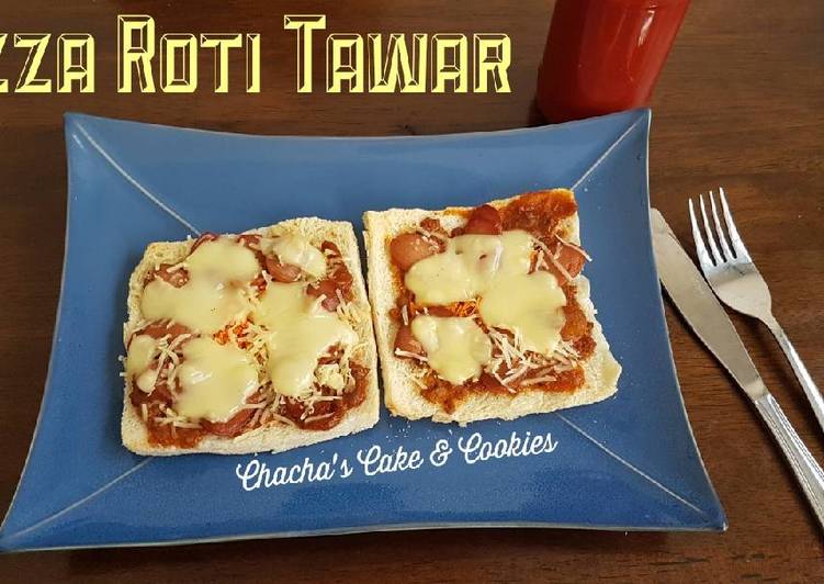 cara membuat Pizza Roti Tawar