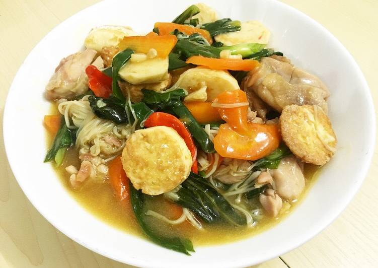 resep lengkap untuk Sapo tahu ayam 99