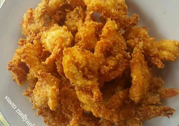 gambar untuk cara membuat Udang goreng tepung panir ??