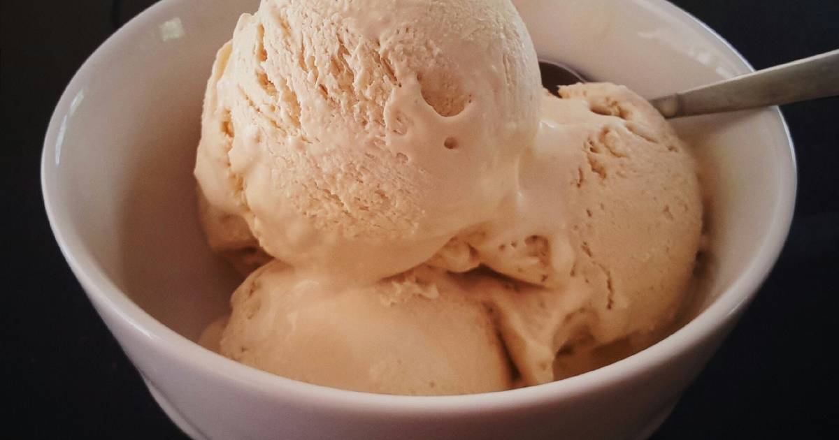 Resep Simple Homemade Coffee Ice Cream