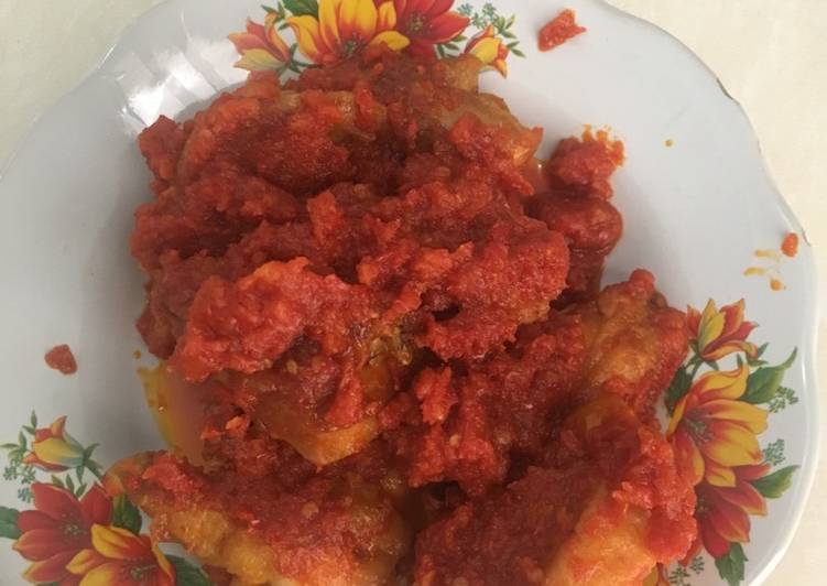 Ayam sambal (masakan rumahan sederhana) foto resep utama