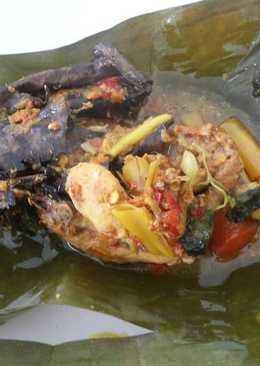 Pepes ayam pedas #alarizka â¥â¥