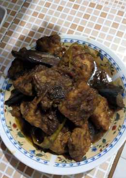Terong telor tempe semur