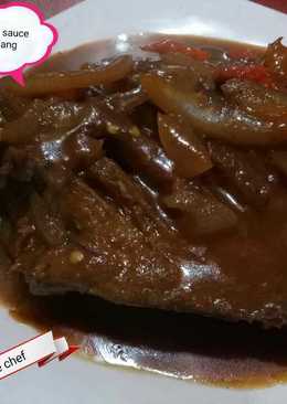 Ikan bawal sauce padang