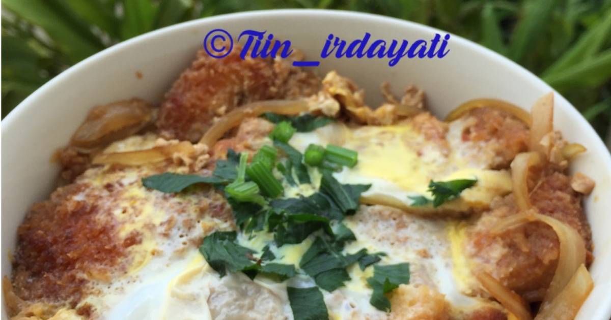 Resep Chicken katsudon ala tiin irdayati