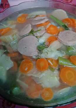 Sayur sop baso simple