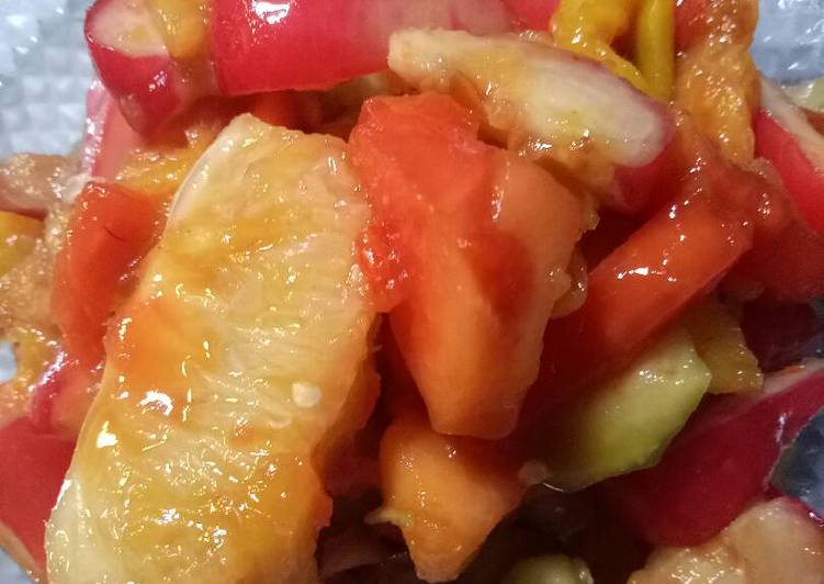 resep Rujak buah maknyooss