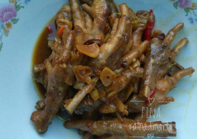 resep Ceker Empuk Pedas Manis