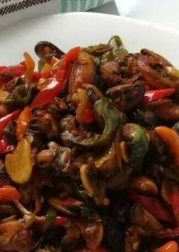 Tumis kerang cabe ijo