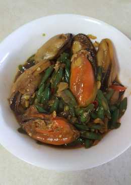 Tumis kerang hijau dan buncis simple sekali