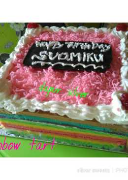 Rainbow cake simpel