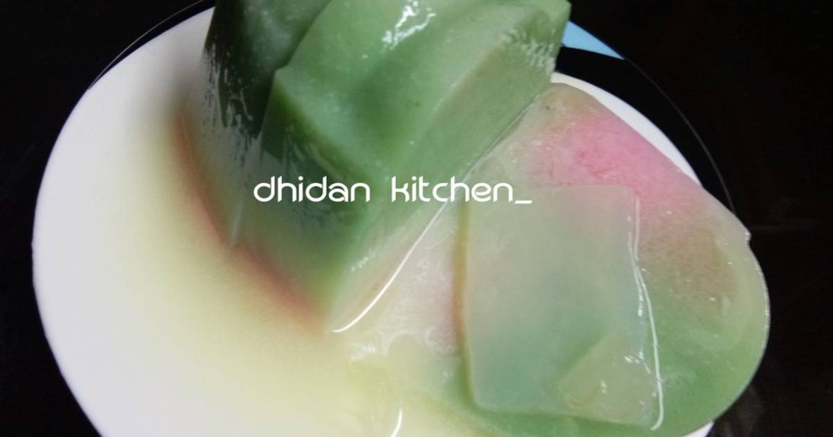  Resep  Puding  instan pandan  stroberi oleh daning wisanti 