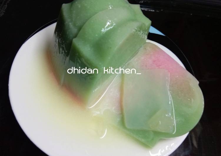  Resep Puding instan  pandan stroberi oleh daning wisanti 