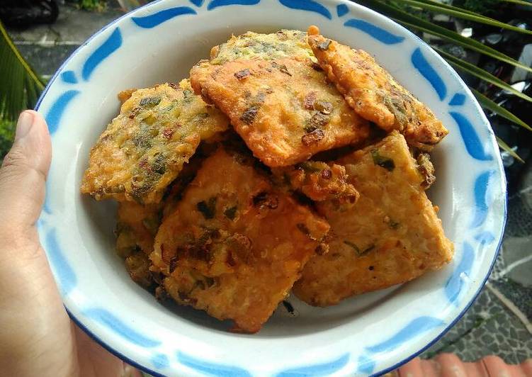 cara membuat Tempe Goreng Tepung