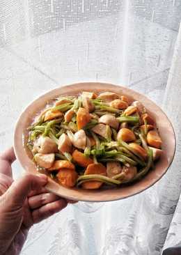 Tumis Labu Siam Bakso Saus Tiram #BikinRamadanBerkesan