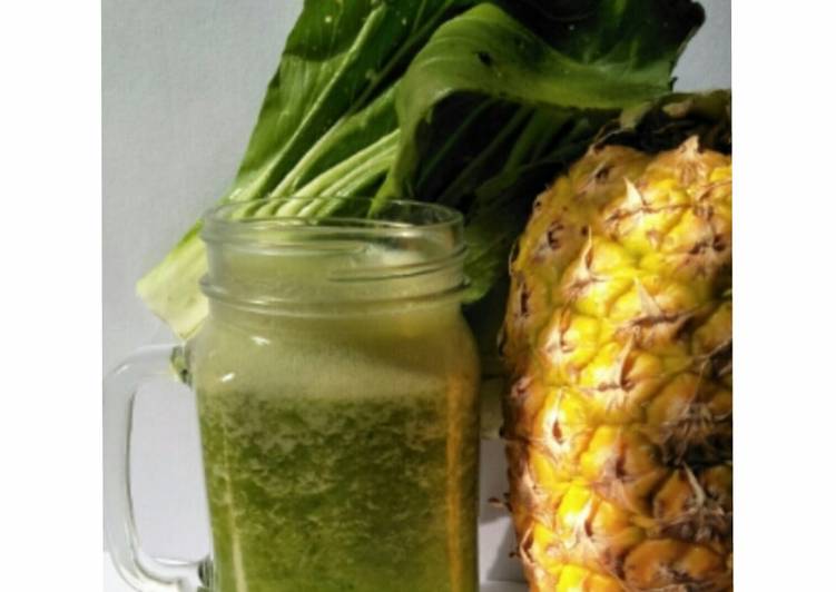 resep masakan Jus Sehat Pokcoy & Nanas