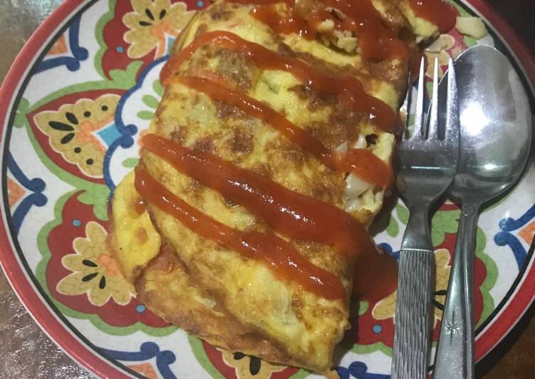 resep makanan Omlet telur keju