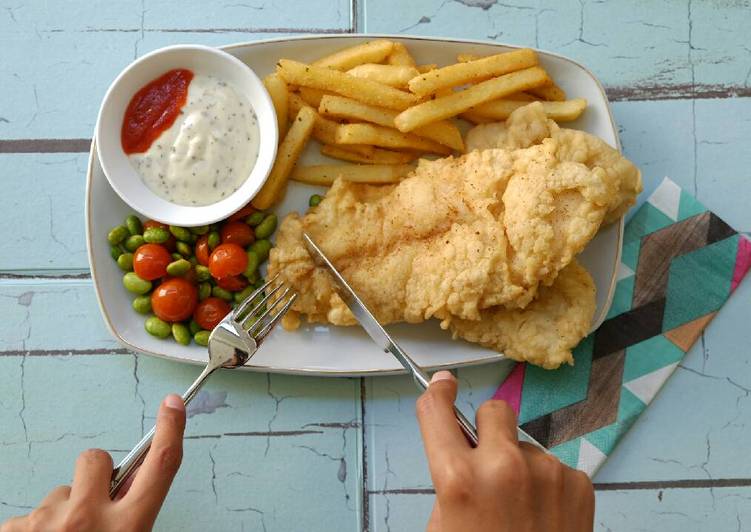 cara membuat Fish and Chips