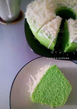 Bolu Pandan Lembut tanpa obat (au bain marie)