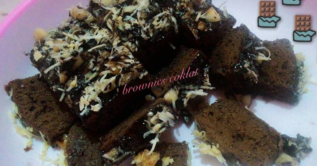 Resep Brownies coklat kukus simple 🍫😆 Resep Brownies coklat kukus simple 🍫😆