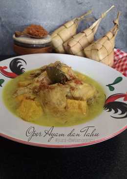 Opor Ayam dan Tahu