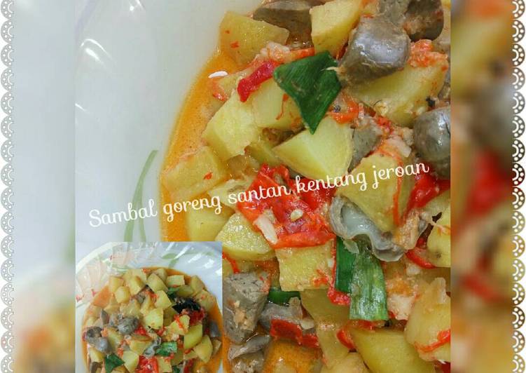 resep masakan Sambal goreng santan kentang jeroan aLa Mamake shila