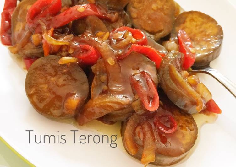 cara membuat Tumis Terong