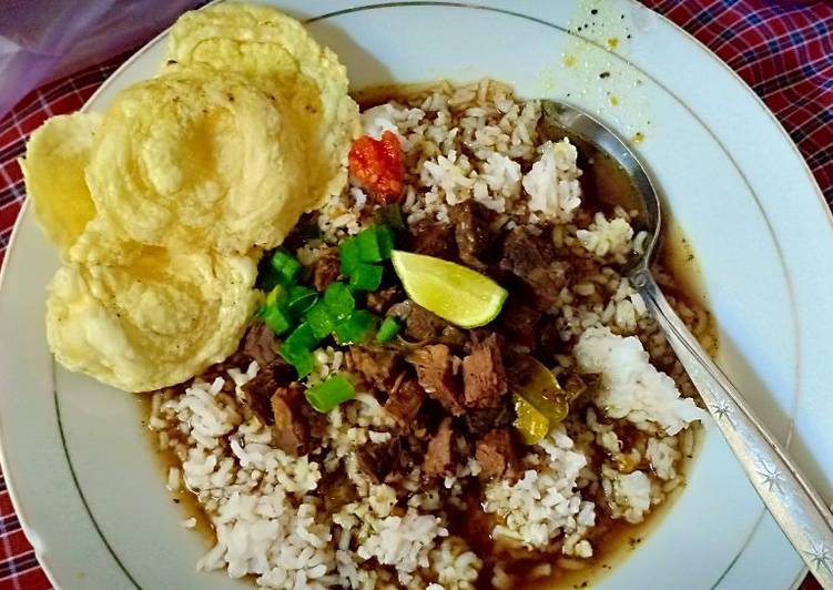 resep lengkap untuk Rawon Paru