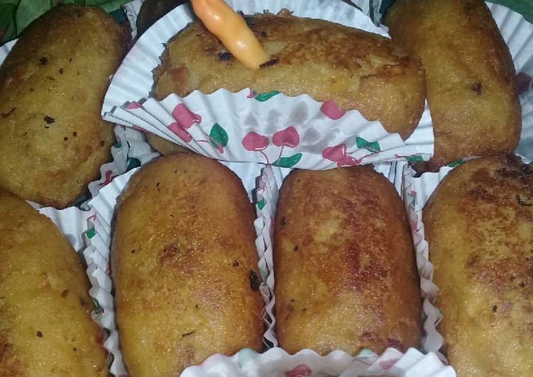 gambar untuk cara membuat Kroket kentang ??Ubi madu??