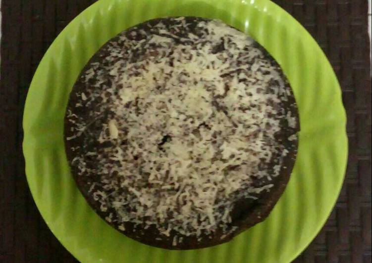 gambar untuk cara membuat Chocolate Cheese Cake Magic Com