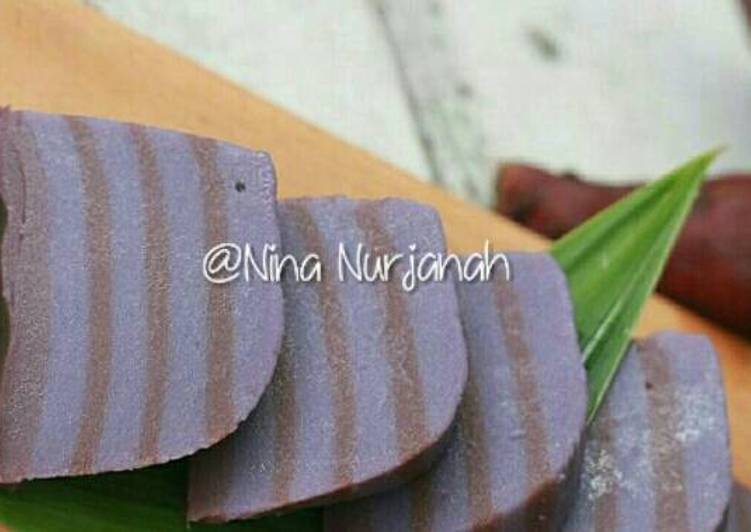 Resep Lapis beras ubi ungu Dari Nina Nurjanah