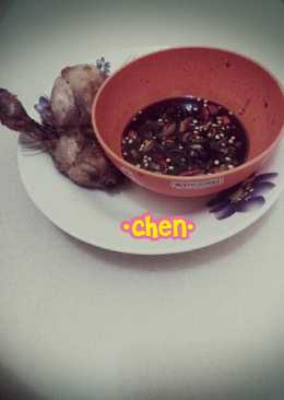 Ayam goreng feat saos pedas manis