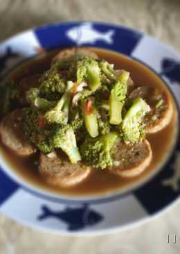 Rolade brokoli bumbu saus tiram pedas