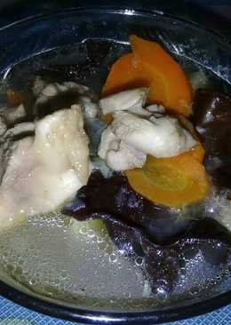 Sup ayam jamur kuping
