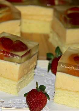 Puding cake busa fruity