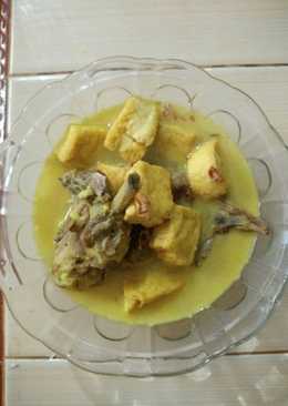 Opor Ayam & Tahu (very simple and healthy)