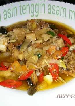 Ikan asin tenggiri asam manis