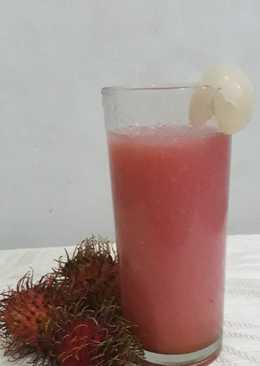 Jus Jambu Merah Rambutan