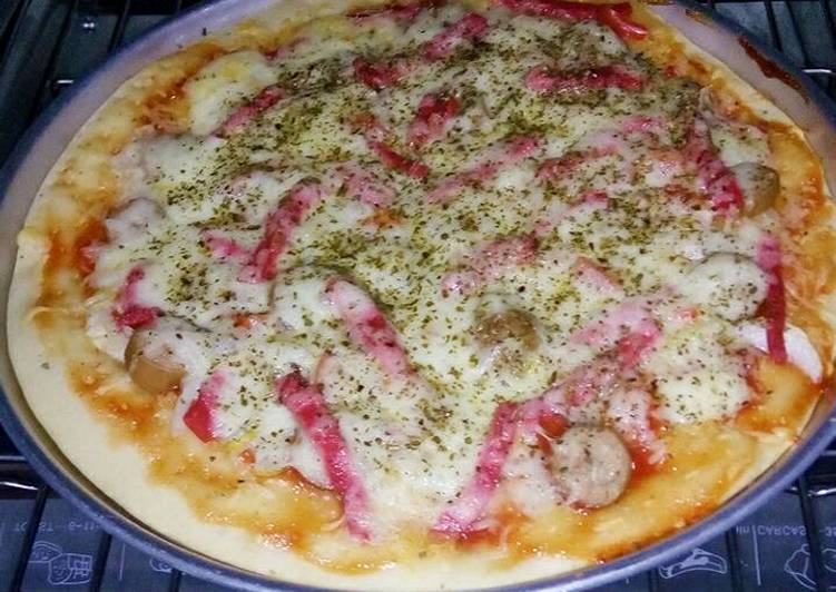 Resep Italian Pizza Eggless - Lisa_Kitchen