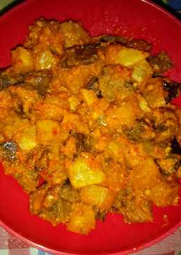 Sambel goreng kentang ati ayam