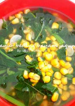 Sayur bening bayam jagung